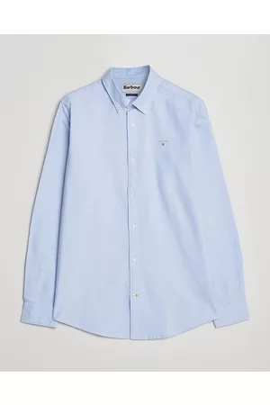 Barbour Mænd Langærmede skjorter - Tailored Fit Oxford 3 Shirt Sky Blue