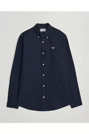 Barbour Mænd Langærmede skjorter - Tailored Fit Oxford 3 Shirt Navy