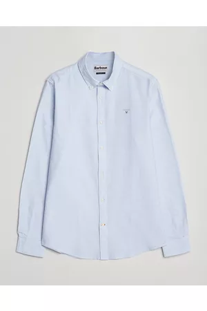 Barbour Mænd Langærmede skjorter - Tailored Fit Striped Oxford 3 Shirt Blue/White