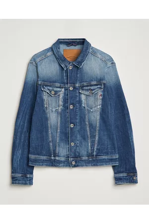 Replay Mænd Cowboyjakker - Vintage 5 Year Wash Denim Jacket Medium Blue