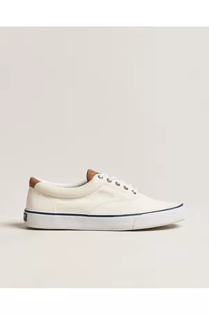 Sperry Mænd Casual sko - Striper II Canvas Sneaker White
