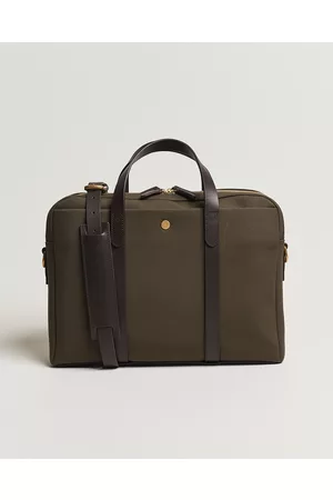 Mismo Mænd Laptop Tasker - M/S Endeavour Briefcase Army/Dark Brown