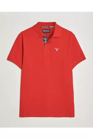 Barbour Mænd Poloer - Tartan Pique Polo Red