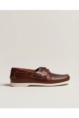GANT Mænd Flade sko - Prince Leather Boat Shoe Cognac