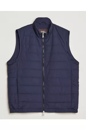 Oscar Jacobson Mænd Veste - Liner Evo Waistcoat Blue