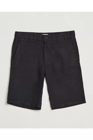 NN.07 Mænd Shorts - Crown Linen Shorts Black