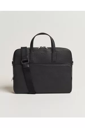 HUGO BOSS Mænd Laptop Tasker - Crosstown Computer Leather Bag Black