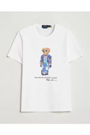 Ralph Lauren Mænd Kortærmede - Printed Regatta Bear Crew Neck T-Shirt White
