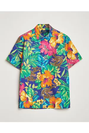 Ralph Lauren Mænd Kortærmede - Printed Flower Short Sleeve Shirt Tropical