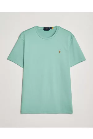 Ralph Lauren Mænd Kortærmede - Luxury Pima Cotton Crew Neck T-Shirt Essex Green
