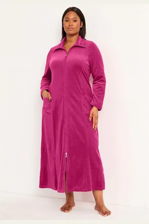 Cellbes Velour, lang morgenkåbe