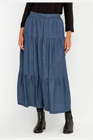 Cellbes Volantnederdel i denim