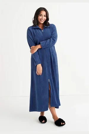 Cellbes Velour, lang morgenkåbe