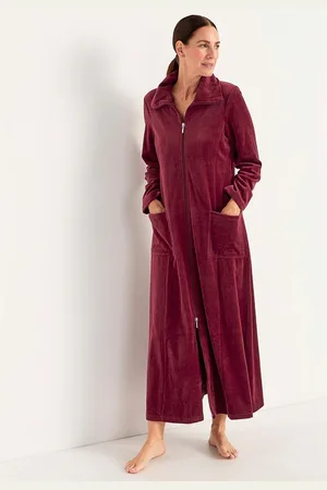 Cellbes Velour, lang morgenkåbe
