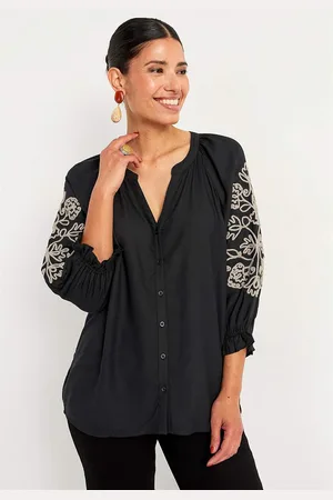 Cellbes Bluse med broderi