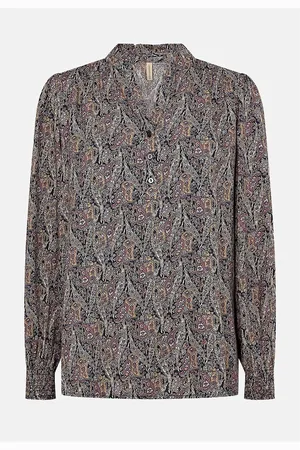 soyaconcept Vævet bluse med knapper