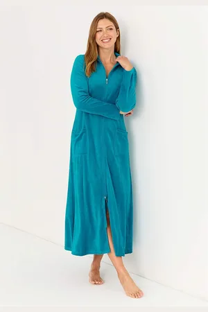 Cellbes Velour, lang morgenkåbe