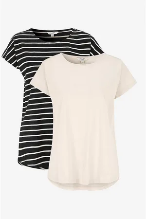 Cellbes Jerseytoppe med korte ærmer Alma 2-pack