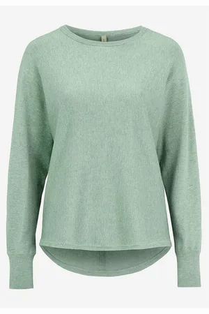 soyaconcept Fintstrikket trøje med knapper i ryggen Dollie