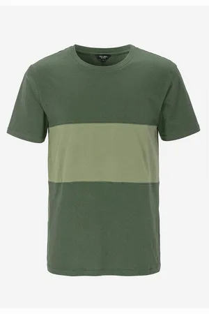 Cellbes T-shirt med en bred stribe