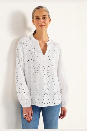 Cellbes Bluse med broderi