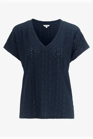Cellbes Jerseytop med hulbroderi