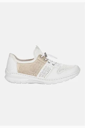 Rieker Sneakers med skinnende gulddetalje og slippers