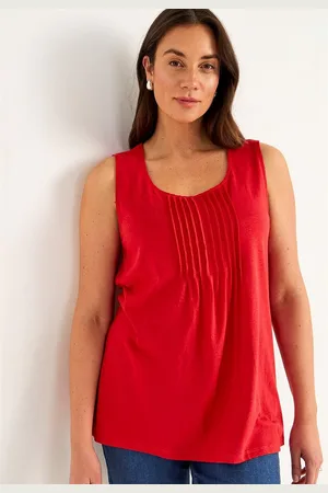 Cellbes Tanktop med dekorativ fold