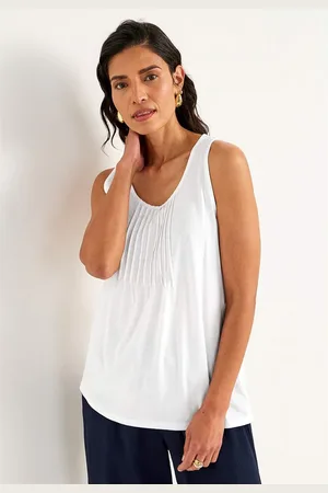 Cellbes Tanktop med dekorativ fold