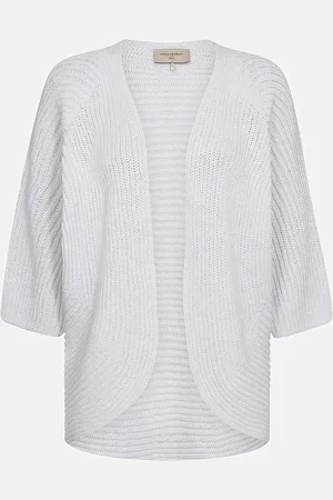 Freequent Strikket cardigan med trekvartærme