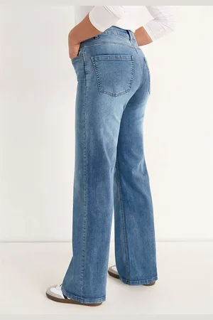 Cellbes Brede, lange jeans med høj talje