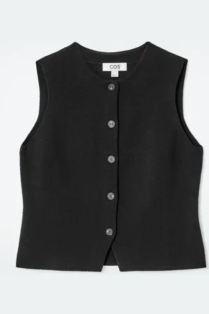 COS Knitted Cotton Waistcoat