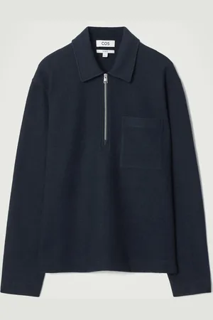 COS Half-Zip Boiled-Wool Jumper