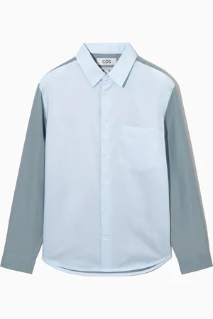 COS Relaxed Colour-Block Cotton Shirt in