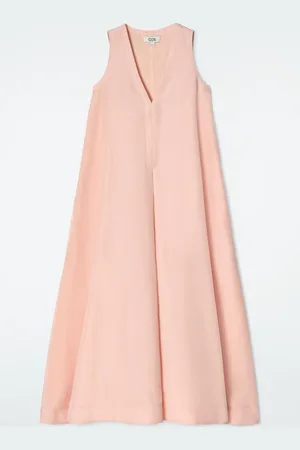 COS A-Line Linen-Blend Maxi Dress in