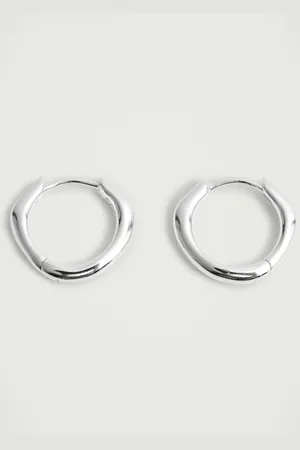 COS Sterling Huggie Hoop Earrings