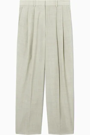 COS Relaxed Tailored Wool Wide-Leg Trousers in