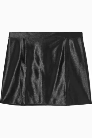 COS High-Shine Satin Mini Skirt