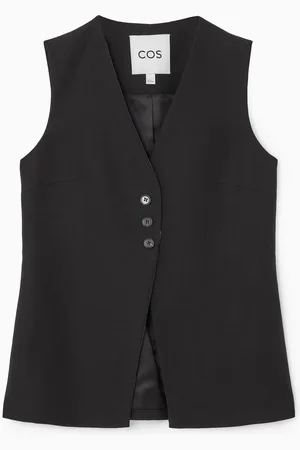 COS Longline Linen-Blend Waistcoat