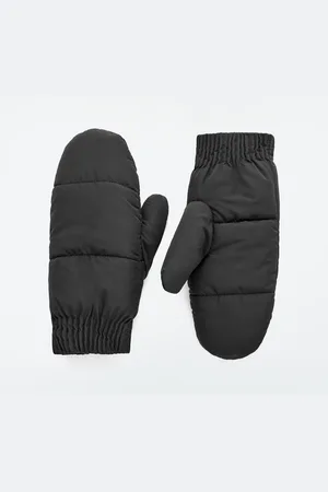 COS Faux Shearling-Lined Padded Mittens
