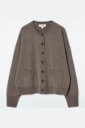 COS Merino Wool Crew-Neck Cardigan