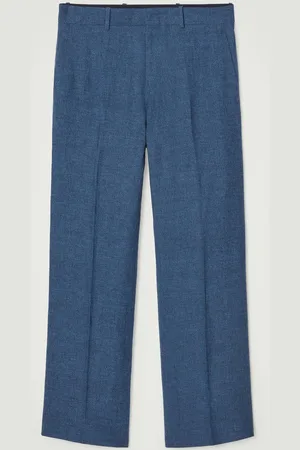 COS Tailored Flared Linen Trousers in