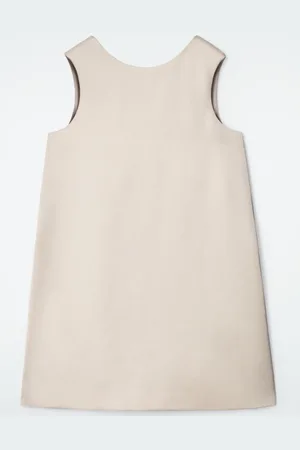 COS Satin Racer-Neck Mini Dress