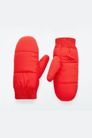 COS Faux Shearling-Lined Padded Mittens