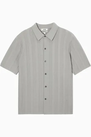 COS Textured Striped Knitted Shirt in