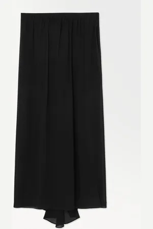 COS The Crinkled Silk-Chiffon Maxi Skirt