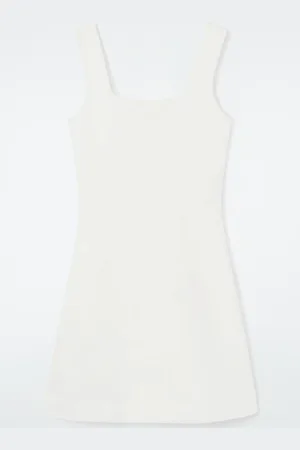 COS Square-Neck Mini Pinafore Dress