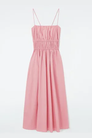COS Gathered-Waist Midi Dress