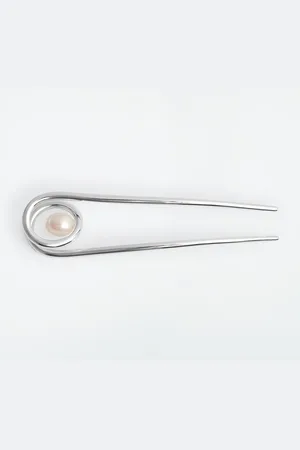COS Coiled Freshwater Pearl Hair Pin