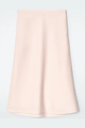 COS Linen-Blend Midi Column Skirt in